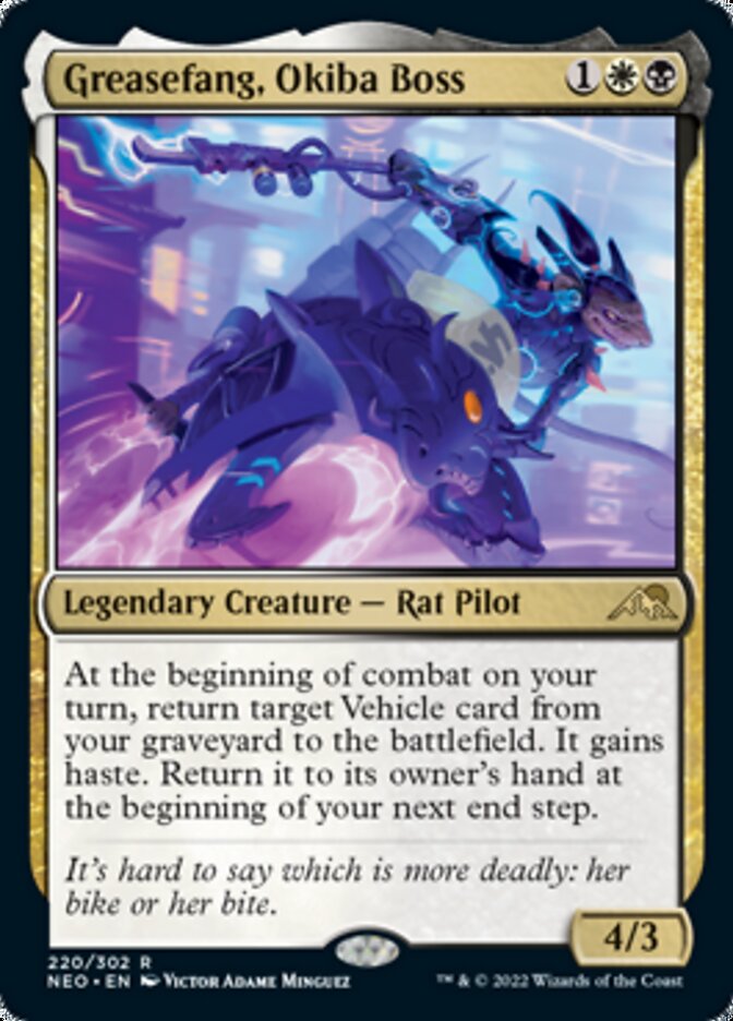 Greasefang, Okiba Boss [Kamigawa: Neon Dynasty] - Magic: The Gathering - Card Brawlers | Quebec | Canada |