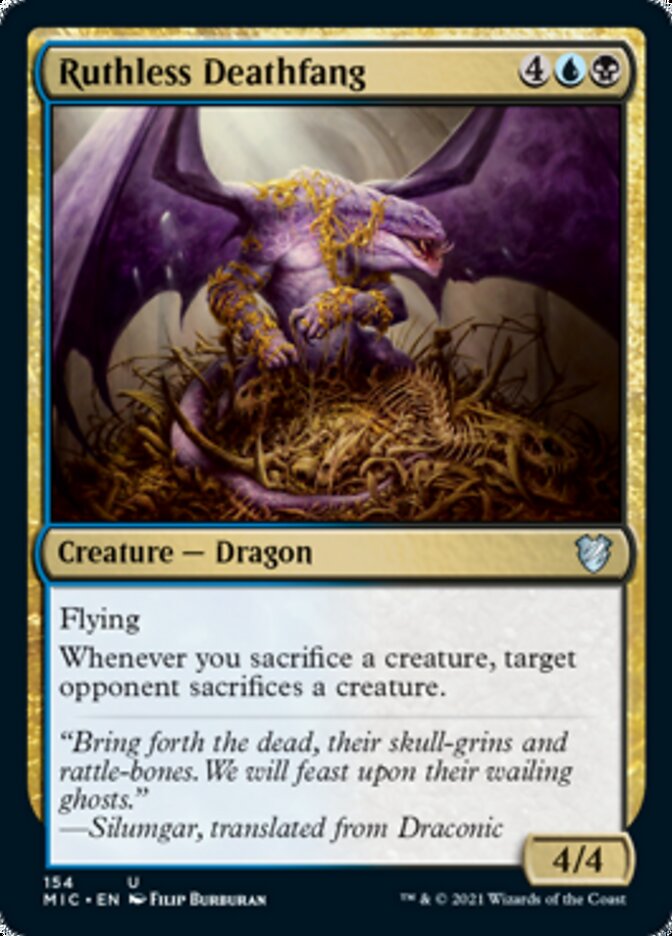 Ruthless Deathfang [Innistrad: Midnight Hunt Commander] - Magic: The Gathering - Card Brawlers | Quebec | Canada |