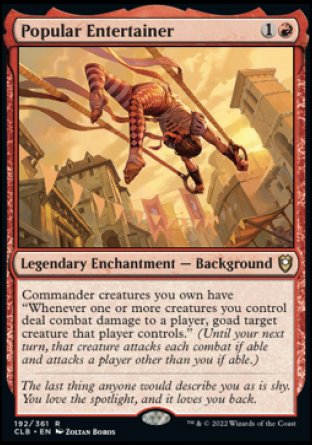 Popular Entertainer [Commander Legends: Battle for Baldur's Gate] - Magic: The Gathering - Card Brawlers | Quebec | Canada |