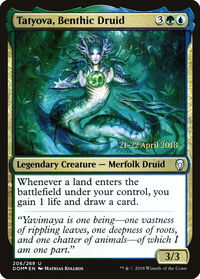 Tatyova, Benthic Druid [Dominaria Prerelease Promos] - Magic: The Gathering - Card Brawlers | Quebec | Canada |