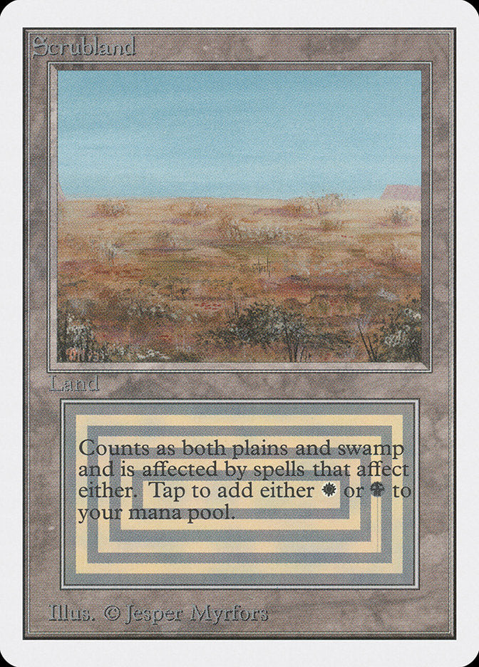 Scrubland [Unlimited Edition] - Magic: The Gathering - Card Brawlers | Quebec | Canada |
