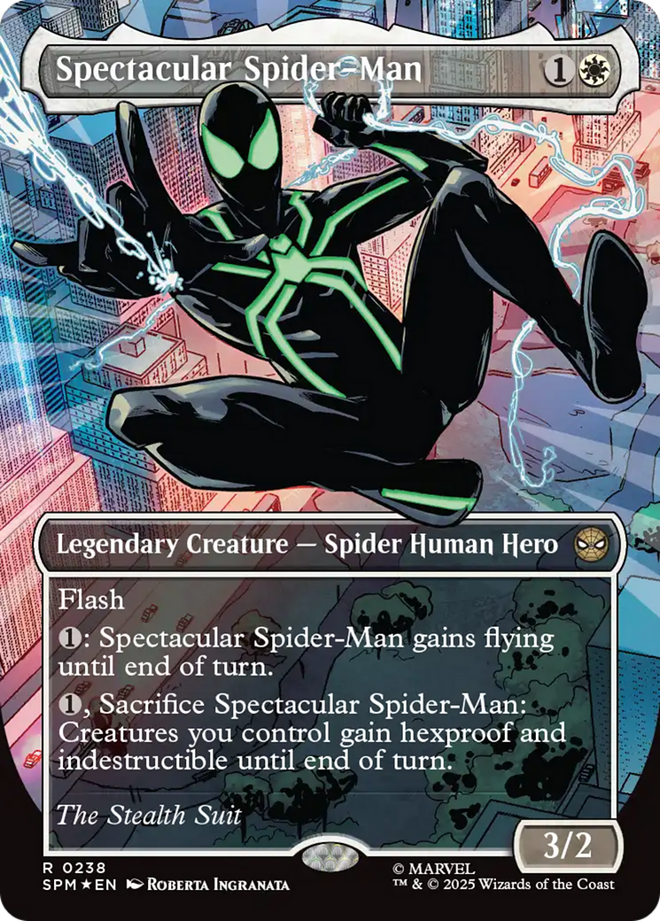 Spectacular Spider-Man (0238) (Borderless) (Textured Foil) [Marvel's Spider-Man] - Magic: The Gathering - Card Brawlers | Quebec | Canada |