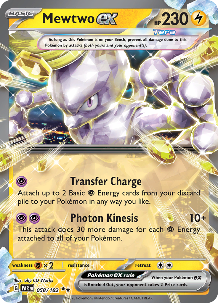 Mewtwo ex (058/182) [Scarlet & Violet: Paradox Rift] - Pokémon - Card Brawlers | Quebec | Canada |