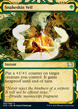 Snakeskin Veil (Foil Etched) [Strixhaven: School of Mages Mystical Archive] - Magic: The Gathering - Card Brawlers | Quebec | Canada |