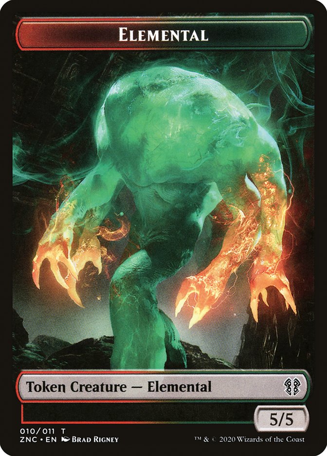 Elemental (008) // Elemental (010) Double-Sided Token [Zendikar Rising Commander Tokens] - Magic: The Gathering - Card Brawlers | Quebec | Canada |