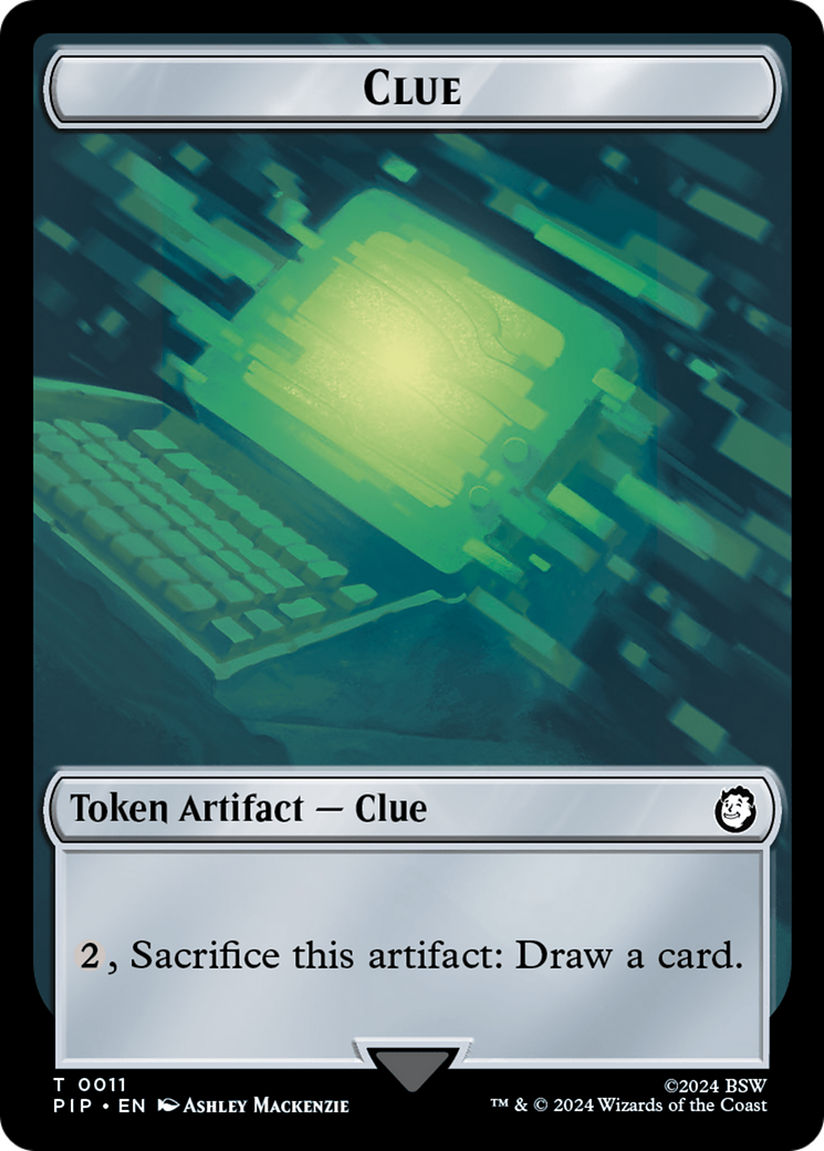 Radiation // Clue Double-Sided Token [Fallout Tokens] - Magic: The Gathering - Card Brawlers | Quebec | Canada |