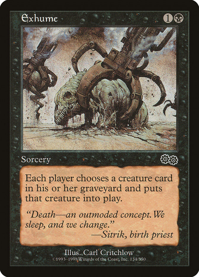 Exhume [Urza's Saga] - Magic: The Gathering - Card Brawlers | Quebec | Canada |