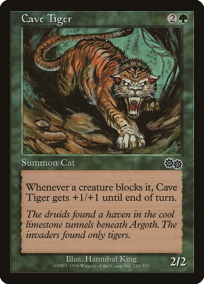 Cave Tiger [Urza's Saga] - Magic: The Gathering - Card Brawlers | Quebec | Canada |