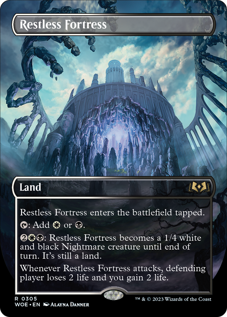 Restless Fortress (Borderless Alternate Art) [Wilds of Eldraine] - Magic: The Gathering - Card Brawlers | Quebec | Canada |