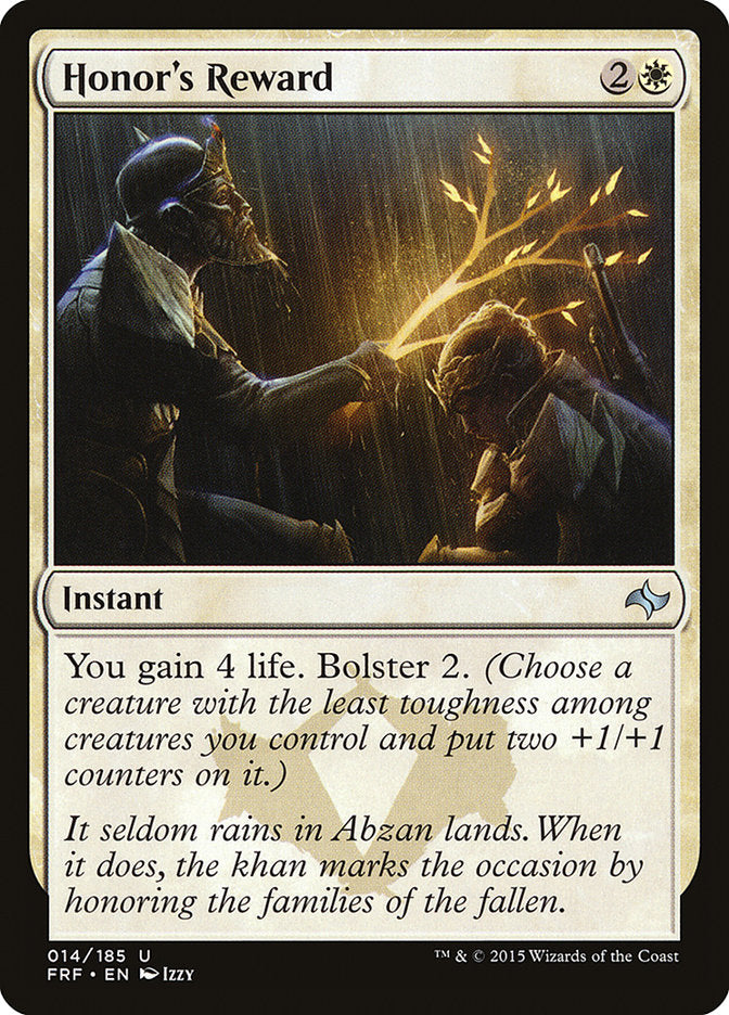 Honor's Reward [Fate Reforged] - Magic: The Gathering - Card Brawlers | Quebec | Canada |