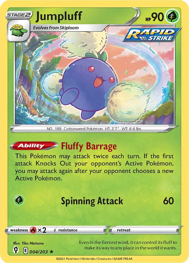 Jumpluff (004/203) [Sword & Shield: Evolving Skies] - Pokémon - Card Brawlers | Quebec | Canada |