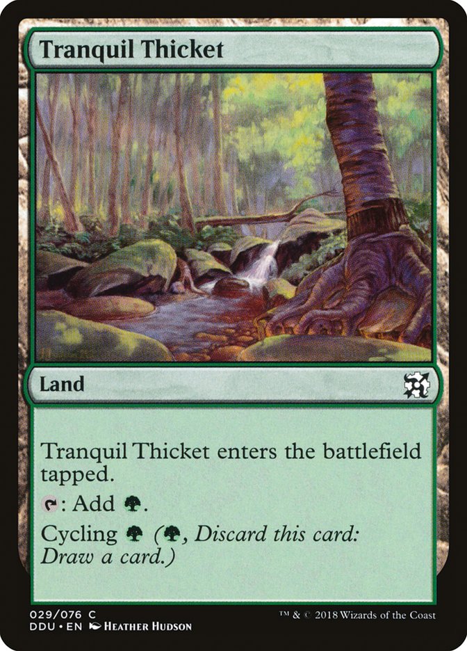 Tranquil Thicket [Duel Decks: Elves vs. Inventors] - Magic: The Gathering - Card Brawlers | Quebec | Canada |