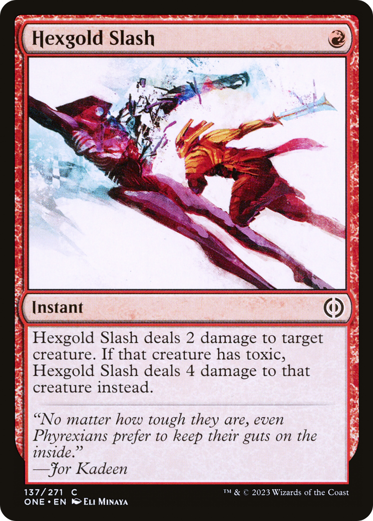Hexgold Slash [Phyrexia: All Will Be One] - Magic: The Gathering - Card Brawlers | Quebec | Canada |