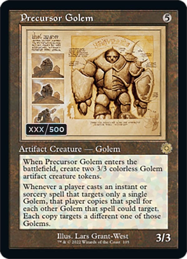 Precursor Golem (Retro Schematic) (Serialized) [The Brothers' War Retro Artifacts] - Magic: The Gathering - Card Brawlers | Quebec | Canada |