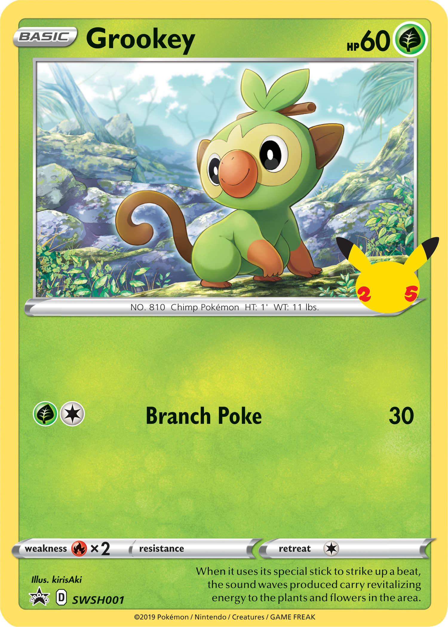 Grookey (SWSH001) (Jumbo Card) [First Partner Pack] - Pokémon - Card Brawlers | Quebec | Canada |