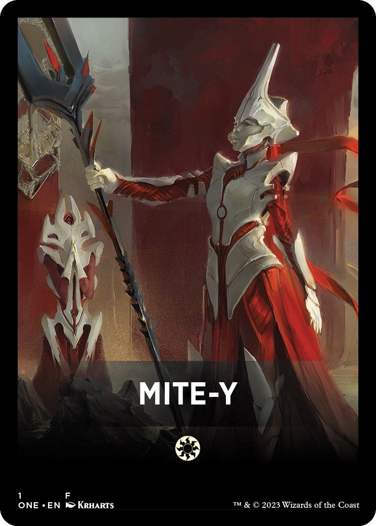Mite-Y Theme Card [Phyrexia: All Will Be One Tokens] - Magic: The Gathering - Card Brawlers | Quebec | Canada |