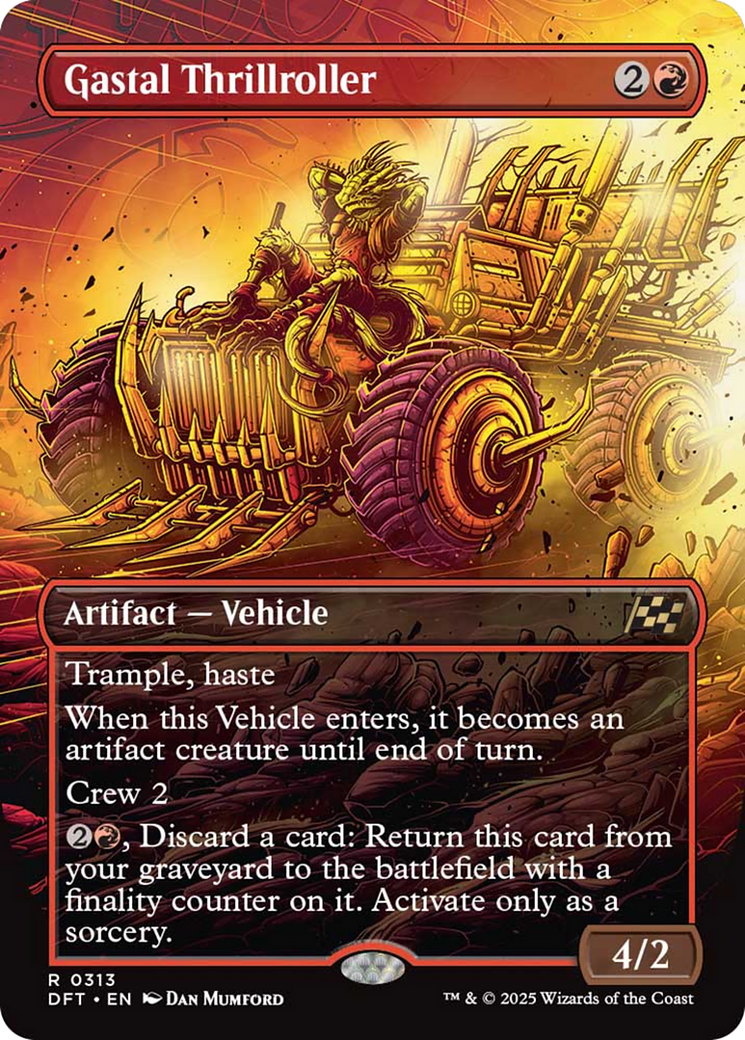 Gastal Thrillroller (Borderless) [Aetherdrift] - Magic: The Gathering - Card Brawlers | Quebec | Canada |