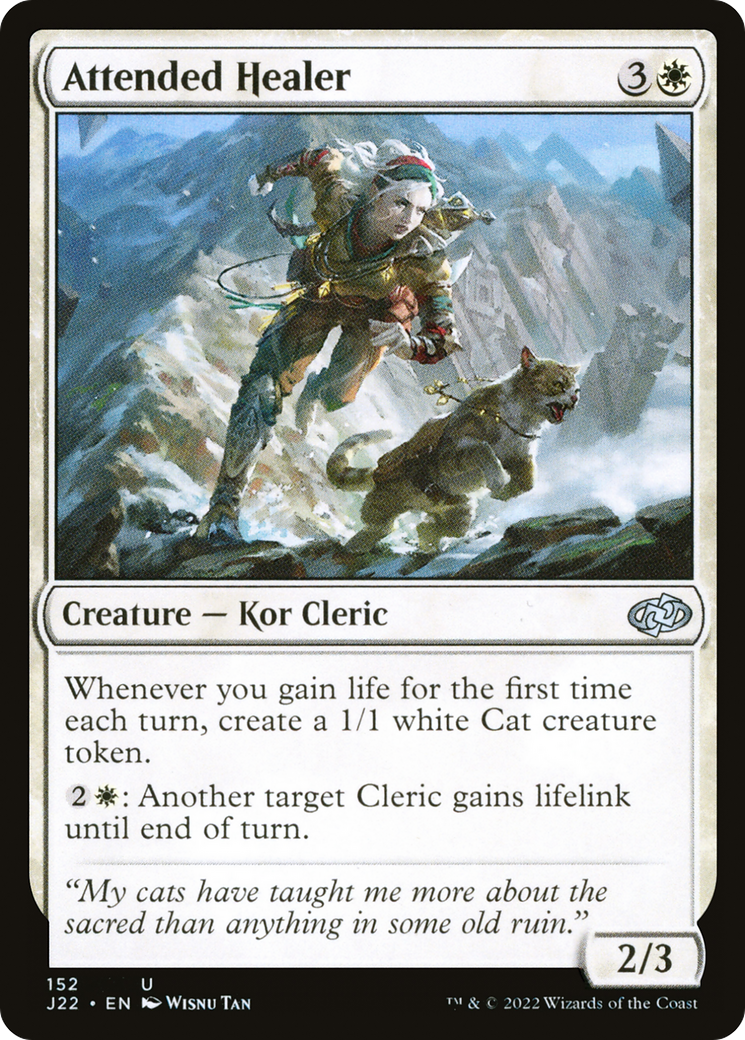 Attended Healer [Jumpstart 2022] - Magic: The Gathering - Card Brawlers | Quebec | Canada |