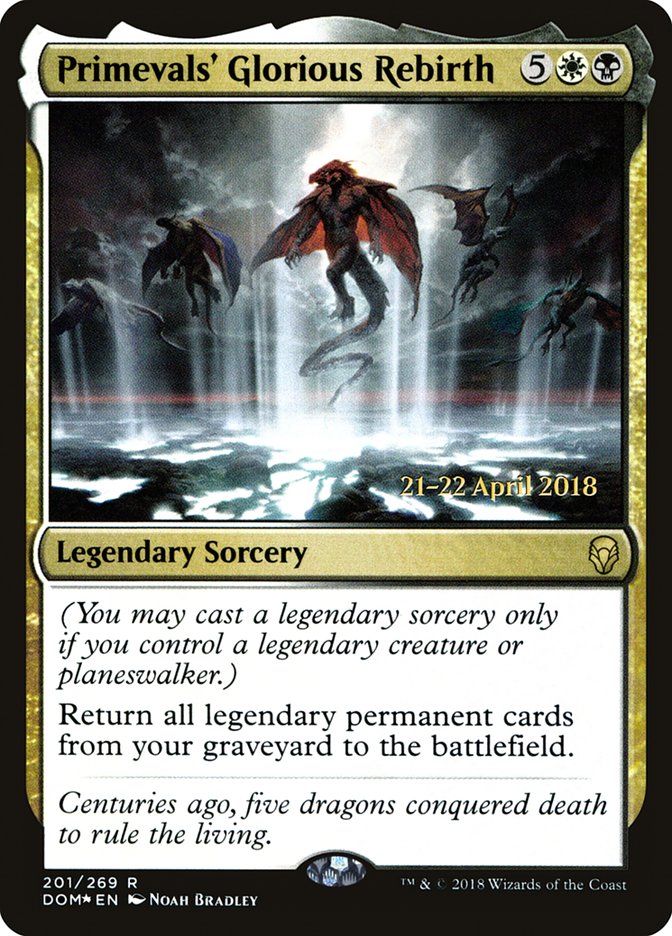 Primevals' Glorious Rebirth [Dominaria Prerelease Promos] - Magic: The Gathering - Card Brawlers | Quebec | Canada |