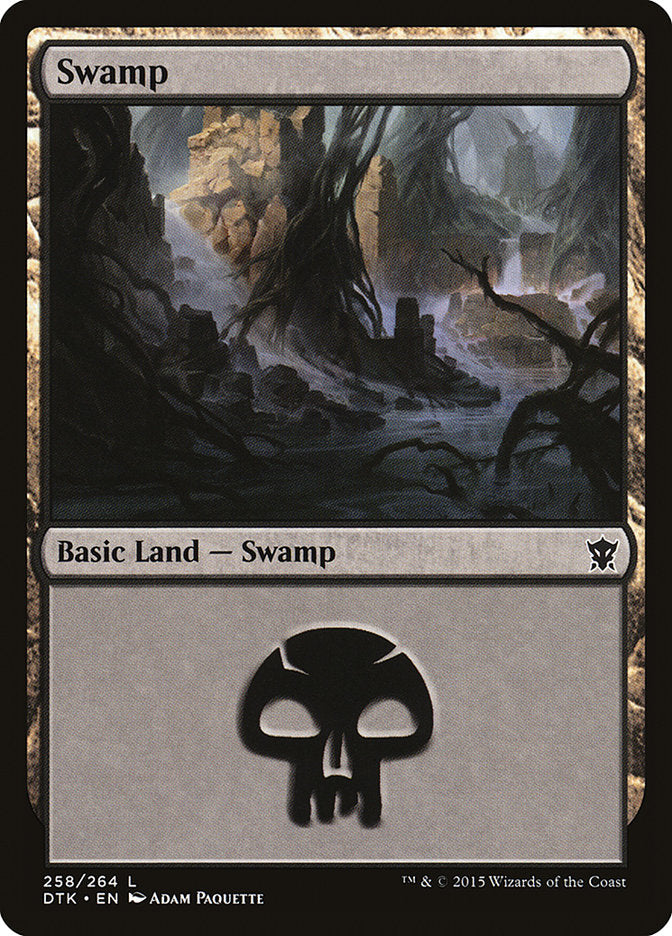 Swamp (258) [Dragons of Tarkir] - Magic: The Gathering - Card Brawlers | Quebec | Canada |