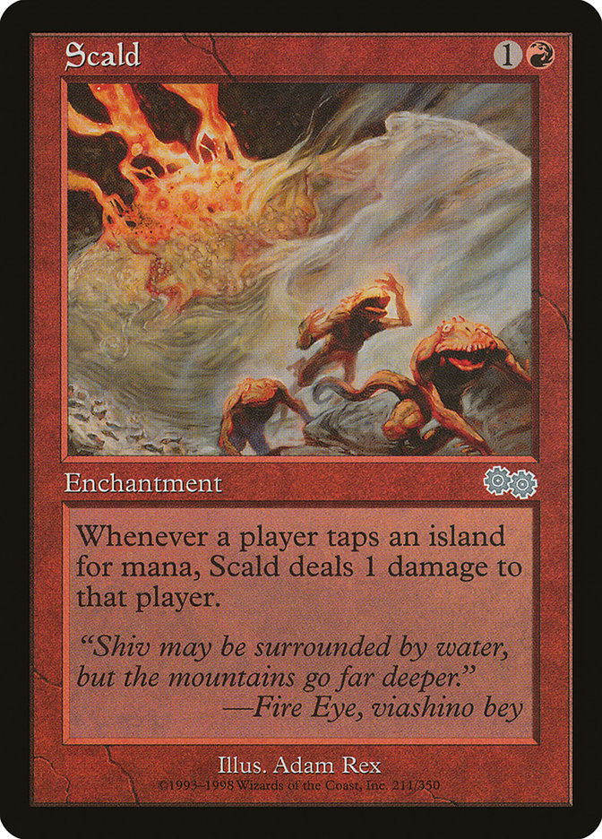Scald [Urza's Saga] - Magic: The Gathering - Card Brawlers | Quebec | Canada |