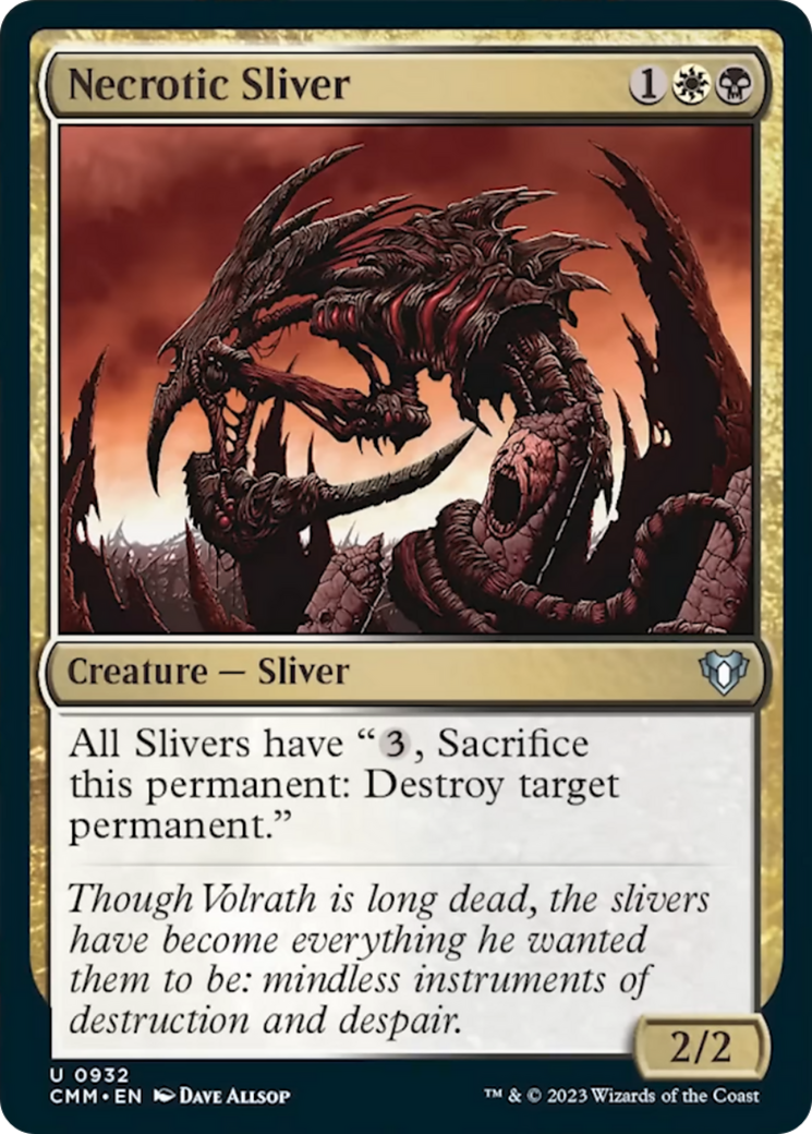 Necrotic Sliver [Commander Masters] - Magic: The Gathering - Card Brawlers | Quebec | Canada |