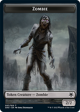 Zombie // Treasure Double-Sided Token [Game Night: Free-for-All Tokens] - Magic: The Gathering - Card Brawlers | Quebec | Canada |