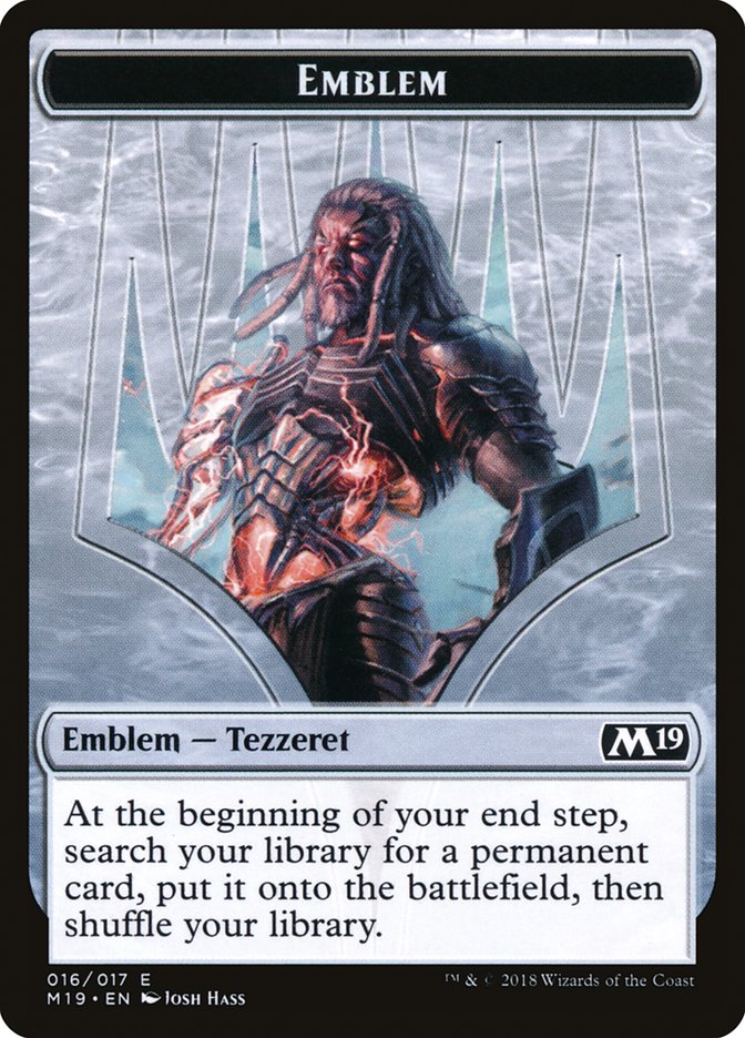 Tezzeret, Artifice Master Emblem [Core Set 2019 Tokens] - Magic: The Gathering - Card Brawlers | Quebec | Canada |