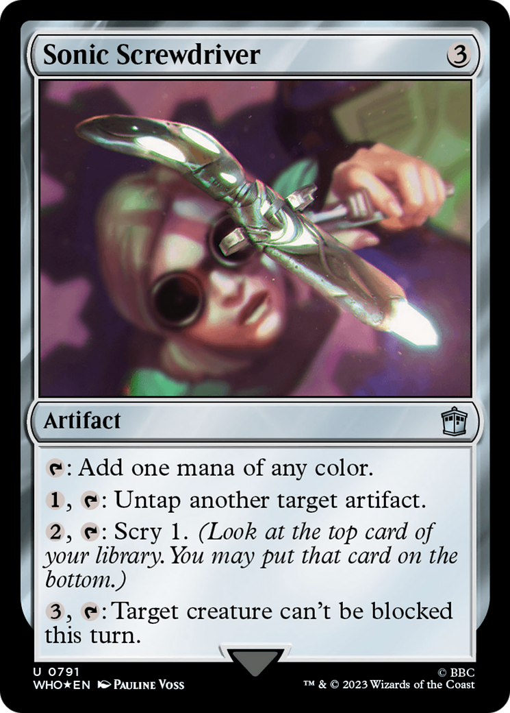 Sonic Screwdriver (0791) (Surge Foil) [Doctor Who] - Magic: The Gathering - Card Brawlers | Quebec | Canada |