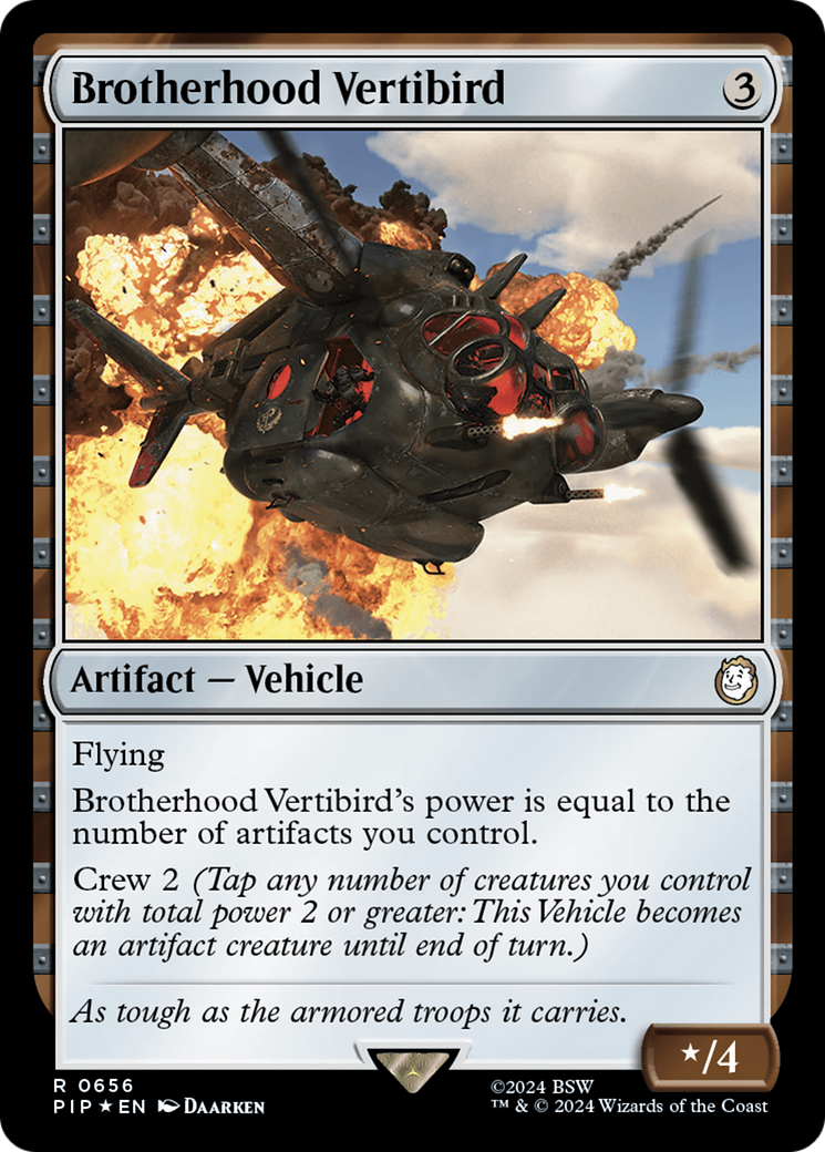 Brotherhood Vertibird (Surge Foil) [Fallout] - Magic: The Gathering - Card Brawlers | Quebec | Canada |