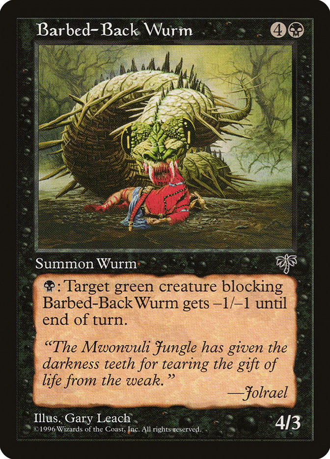 Barbed-Back Wurm [Mirage] - Magic: The Gathering - Card Brawlers | Quebec | Canada |