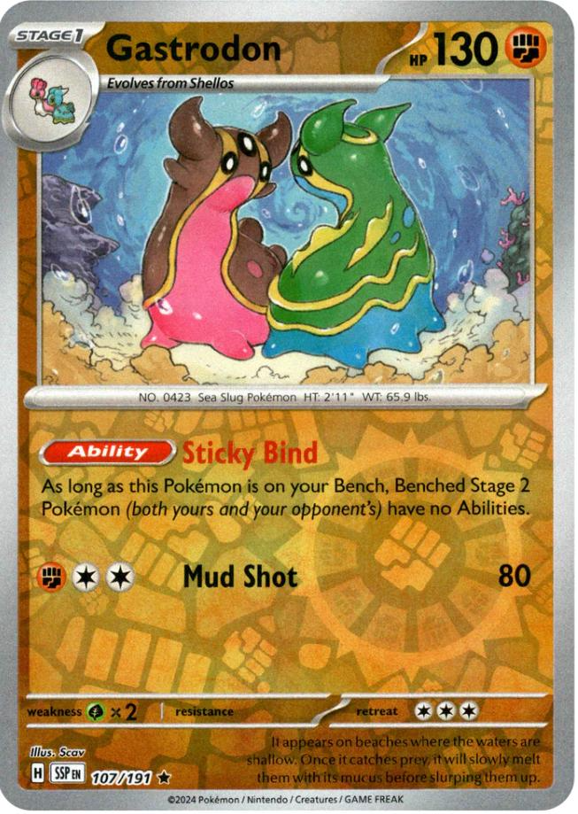 Gastrodon (107/191) [Scarlet & Violet: Surging Sparks] - Pokémon - Card Brawlers | Quebec | Canada |
