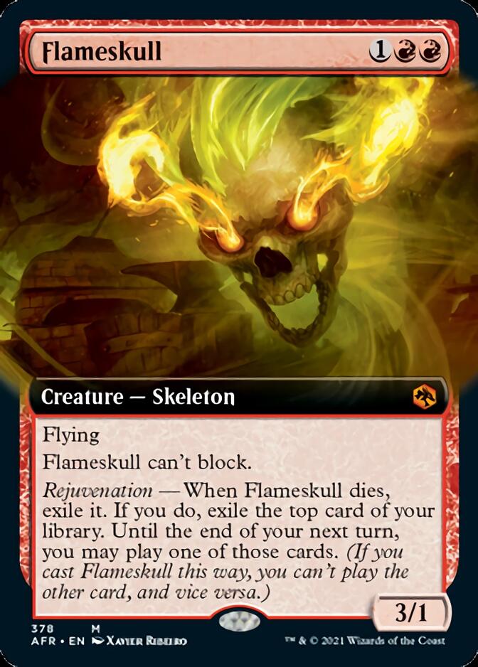 Flameskull (Extended Art) [Dungeons & Dragons: Adventures in the Forgotten Realms] - Magic: The Gathering - Card Brawlers | Quebec | Canada |