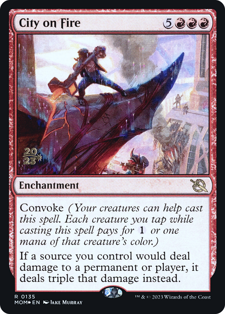 City on Fire [March of the Machine Prerelease Promos] - Magic: The Gathering - Card Brawlers | Quebec | Canada |