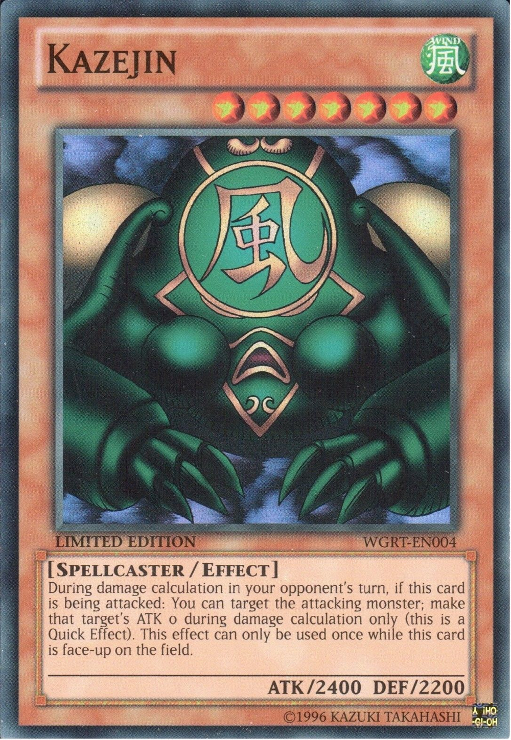 Kazejin [WGRT-EN004] Super Rare - Yu-Gi-Oh! - Card Brawlers | Quebec | Canada |