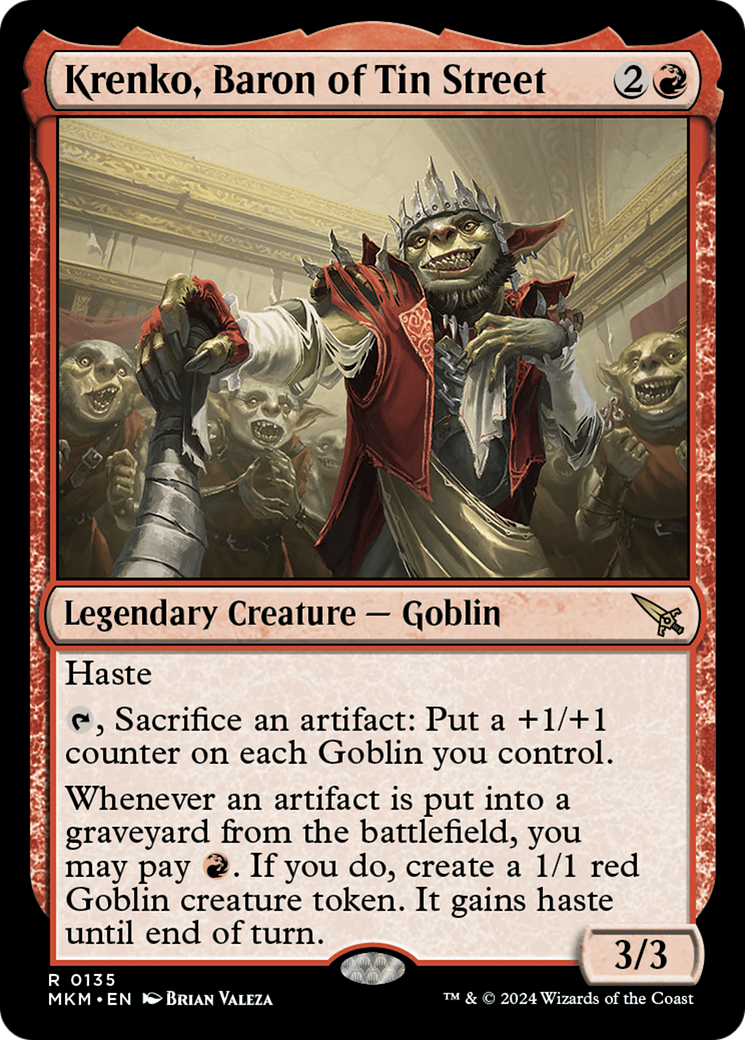 Krenko, Baron of Tin Street [Murders at Karlov Manor] - Magic: The Gathering - Card Brawlers | Quebec | Canada |