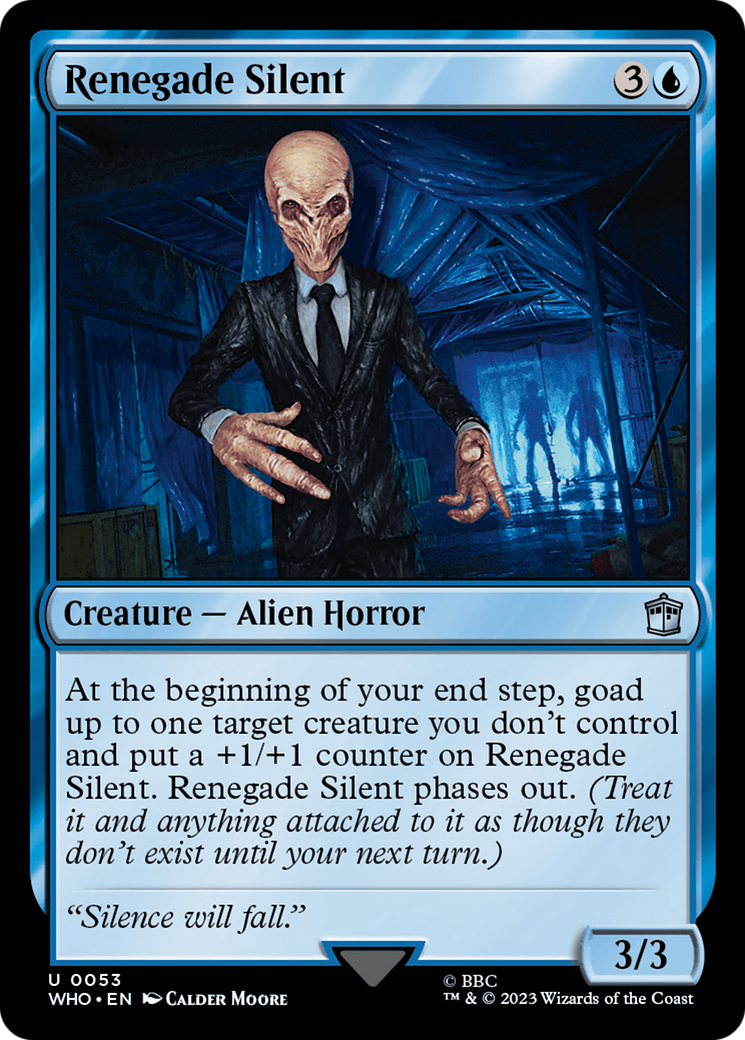 Renegade Silent [Doctor Who] - Magic: The Gathering - Card Brawlers | Quebec | Canada |