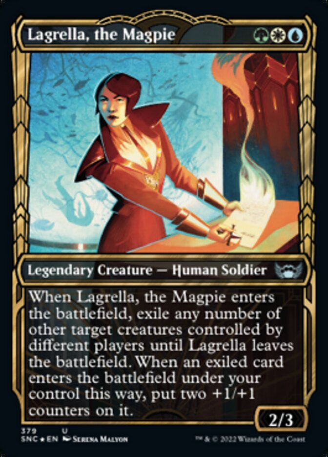 Lagrella, the Magpie (Showcase Golden Age Gilded Foil) [Streets of New Capenna] - Magic: The Gathering - Card Brawlers | Quebec | Canada |