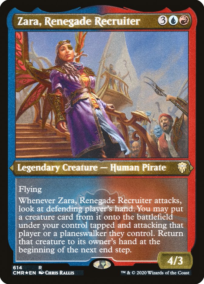 Zara, Renegade Recruiter (Etched) [Commander Legends] - Magic: The Gathering - Card Brawlers | Quebec | Canada |