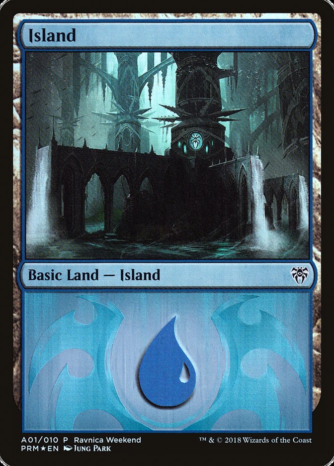 Island (A01) [Ravnica Allegiance Ravnica Weekend] - Magic: The Gathering - Card Brawlers | Quebec | Canada |