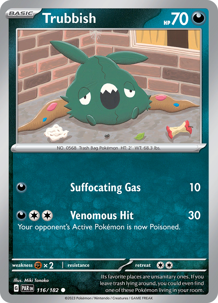 Trubbish (116/182) [Scarlet & Violet: Paradox Rift] - Pokémon - Card Brawlers | Quebec | Canada |