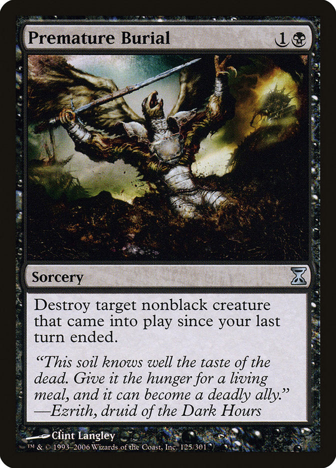 Premature Burial [Time Spiral] - Magic: The Gathering - Card Brawlers | Quebec | Canada |