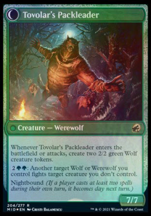 Tovolar's Huntmaster // Tovolar's Packleader [Innistrad: Midnight Hunt Prerelease Promos] - Magic: The Gathering - Card Brawlers | Quebec | Canada |