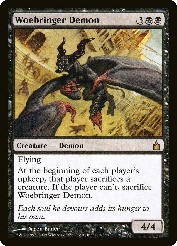 Woebringer Demon [Ravnica: City of Guilds] - Magic: The Gathering - Card Brawlers | Quebec | Canada |