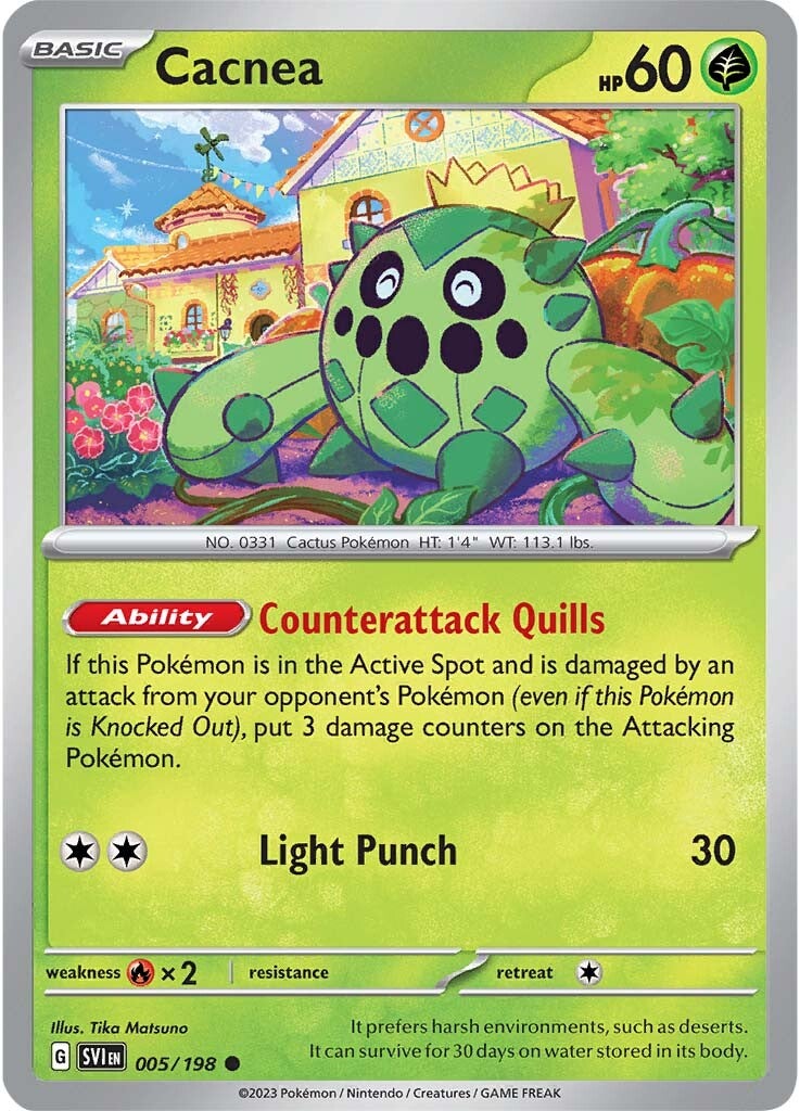 Cacnea (005/198) [Scarlet & Violet: Base Set] - Pokémon - Card Brawlers | Quebec | Canada |