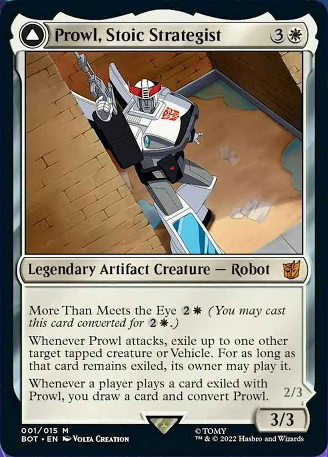 Prowl, Stoic Strategist // Prowl, Pursuit Vehicle [Transformers] - Magic: The Gathering - Card Brawlers | Quebec | Canada |