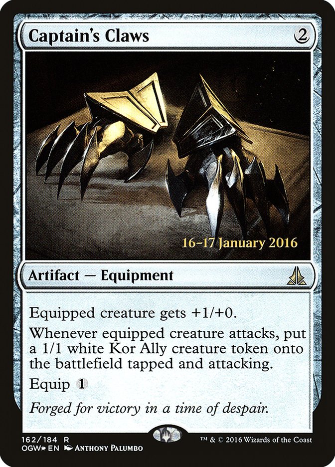 Captain's Claws [Oath of the Gatewatch Prerelease Promos] - Magic: The Gathering - Card Brawlers | Quebec | Canada |