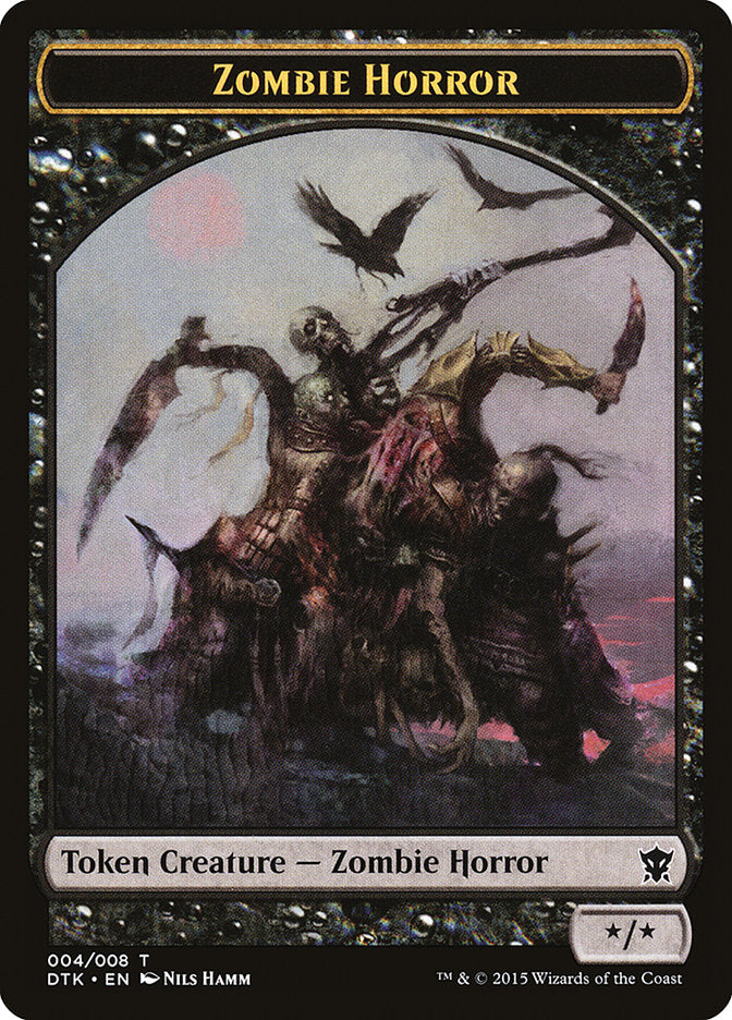 Zombie Horror Token [Dragons of Tarkir Tokens] - Magic: The Gathering - Card Brawlers | Quebec | Canada |