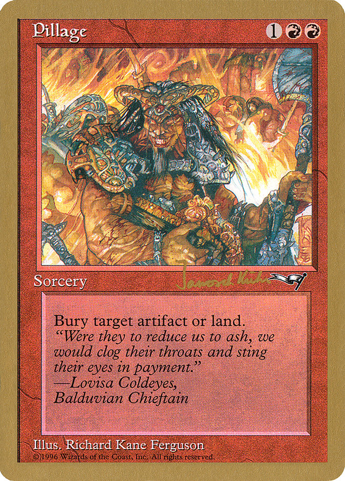 Pillage (Janosch Kuhn) [World Championship Decks 1997] - Magic: The Gathering - Card Brawlers | Quebec | Canada |