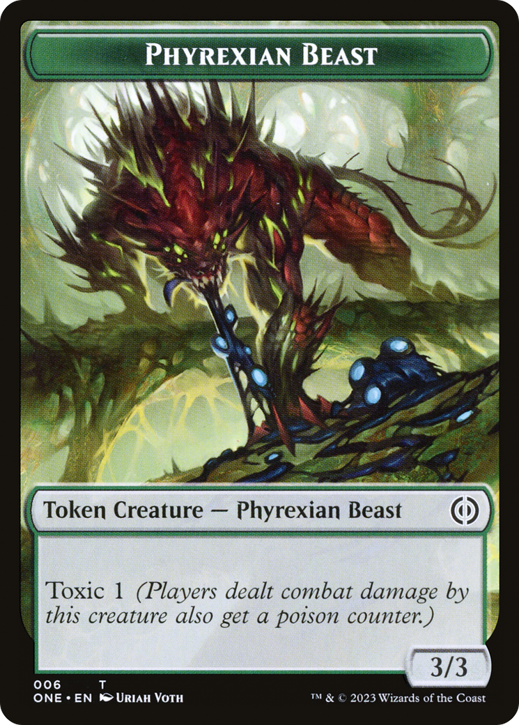 Phyrexian Beast Token [Phyrexia: All Will Be One Tokens] - Magic: The Gathering - Card Brawlers | Quebec | Canada |